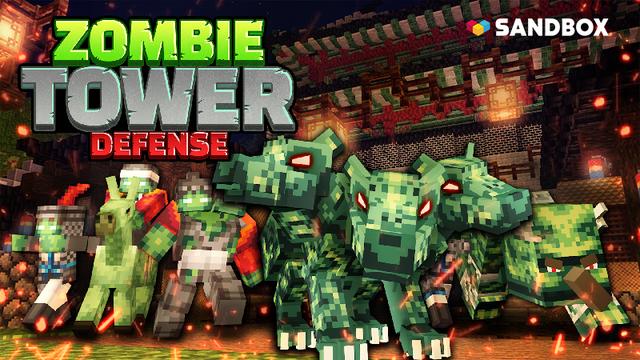 Thumbnail of the Minecraft Bedrock Marketplace product Zombie Tower Defense created by Sandbox Network.