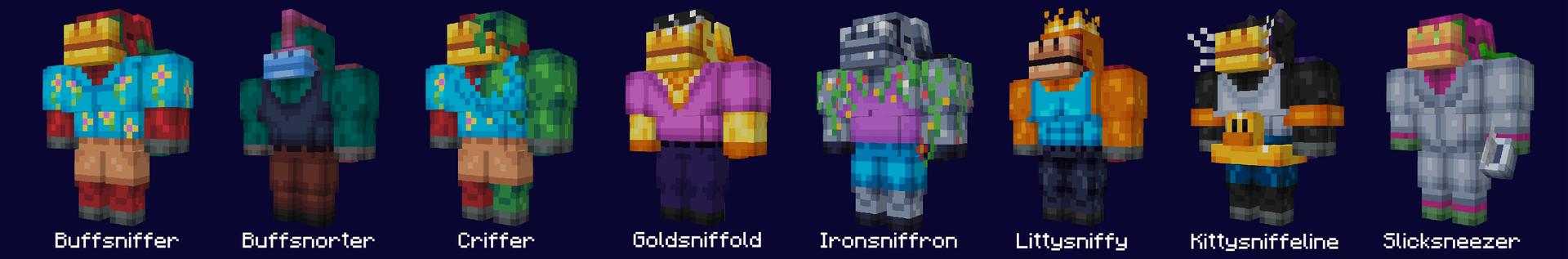 Panorama of the Minecraft Bedrock Marketplace product Buff Sniffers created by Sapix.