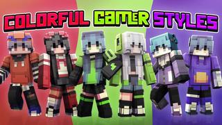 Thumbnail of the Minecraft Bedrock Marketplace product Colorful Gamer Styles created by Sapix.
