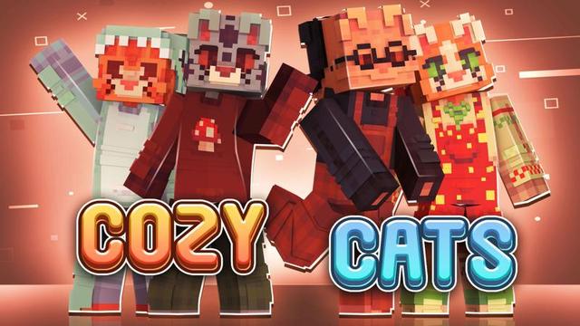 Thumbnail of the Minecraft Bedrock Marketplace product Cozy Cats created by Sapix.