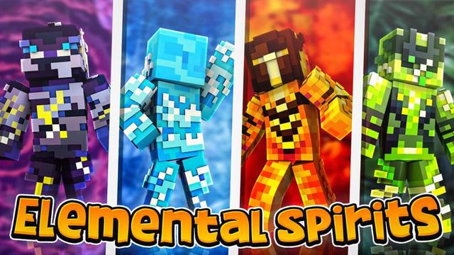 Thumbnail of the Minecraft Bedrock Marketplace product Elemental Spirits created by Sapix.