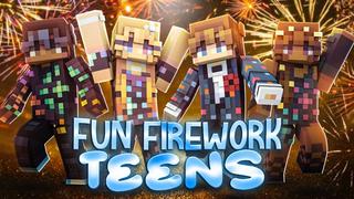 Thumbnail of the Minecraft Bedrock Marketplace product Fun Firework Teens created by Sapix.