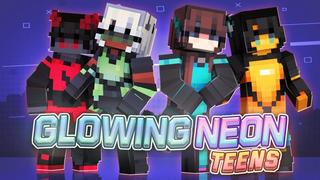 Thumbnail of the Minecraft Bedrock Marketplace product Glowing Neon Teens created by Sapix.