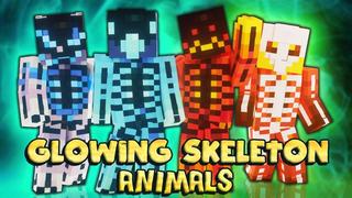 Thumbnail of the Minecraft Bedrock Marketplace product Glowing Skeleton Animals created by Sapix.