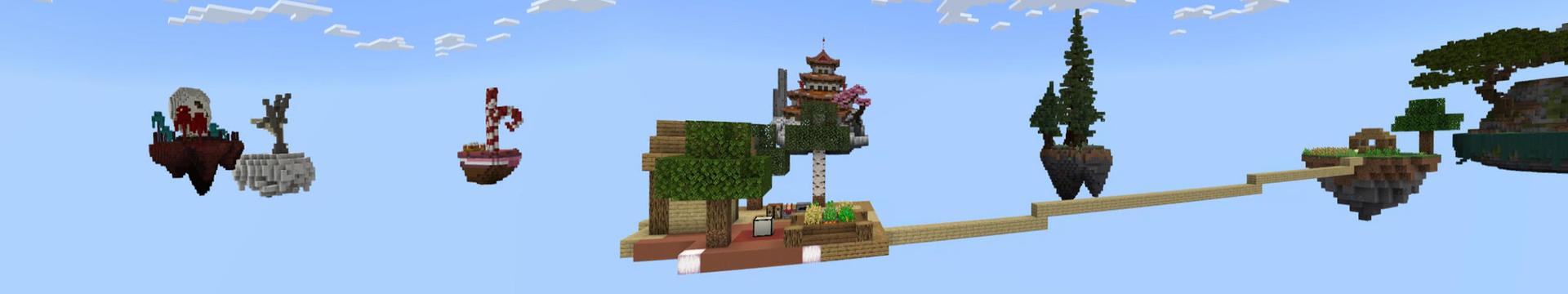 Panorama of the Minecraft Bedrock Marketplace product One Block created by Sapix.