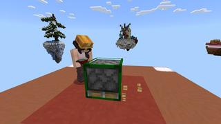 Screenshot of the Minecraft Bedrock Marketplace product One Block created by Sapix.