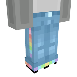 Thumbnail of the Minecraft Bedrock Marketplace product RGB Blue Jeans created by Sapix.