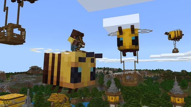 Screenshot of the Minecraft Bedrock Marketplace product Advanced Bees created by Sapphire Studios.