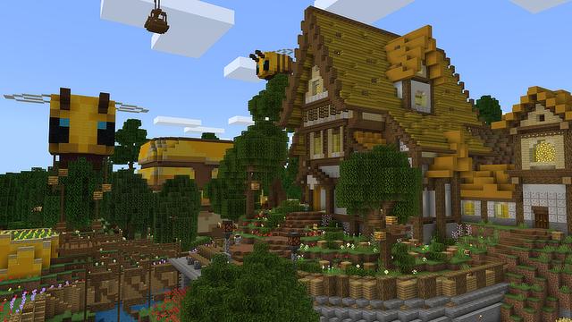 Screenshot of the Minecraft Bedrock Marketplace product Advanced Bees created by Sapphire Studios.