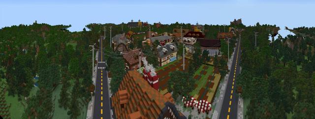 Panorama of the Minecraft Bedrock Marketplace product Aliens created by Sapphire Studios.