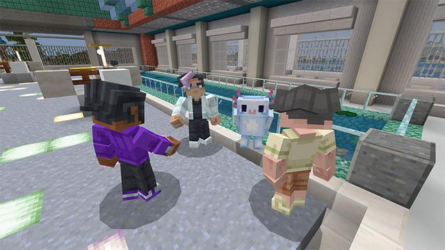 Screenshot of the Minecraft Bedrock Marketplace product Axolotl++ created by Sapphire Studios.