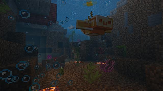 Screenshot of the Minecraft Bedrock Marketplace product Axolotl++ created by Sapphire Studios.