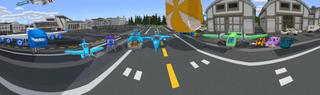Panorama of the Minecraft Bedrock Marketplace product Cartoon Planes created by Sapphire Studios.