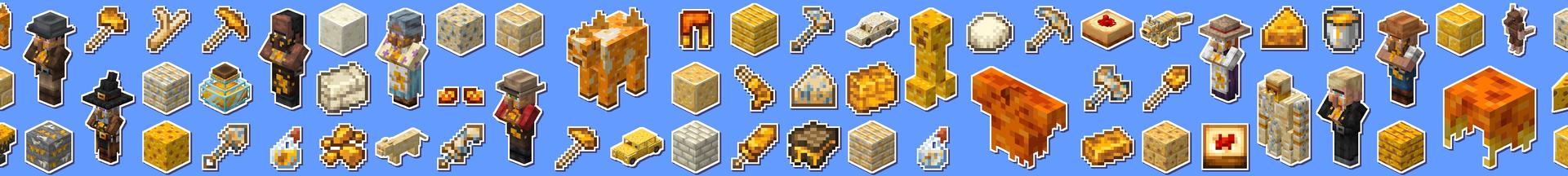 Panorama of the Minecraft Bedrock Marketplace product Cheese Expansion created by Sapphire Studios.