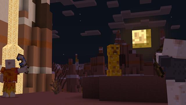 Screenshot of the Minecraft Bedrock Marketplace product Cheese Expansion created by Sapphire Studios.