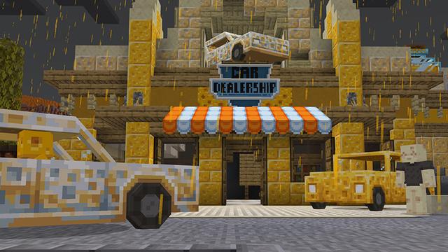 Screenshot of the Minecraft Bedrock Marketplace product Cheese Expansion created by Sapphire Studios.
