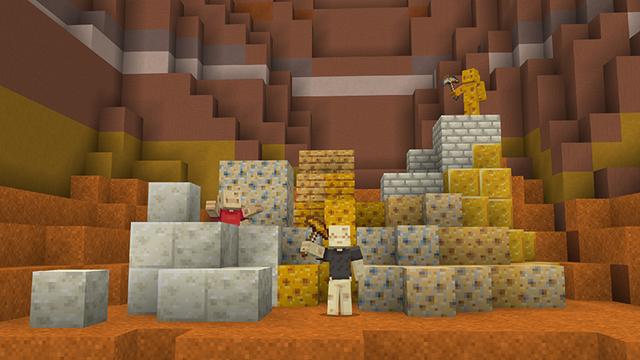 Screenshot of the Minecraft Bedrock Marketplace product Cheese Expansion created by Sapphire Studios.