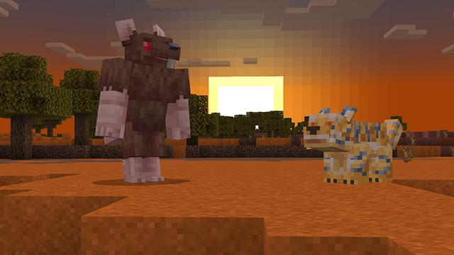 Screenshot of the Minecraft Bedrock Marketplace product Cheese Expansion created by Sapphire Studios.