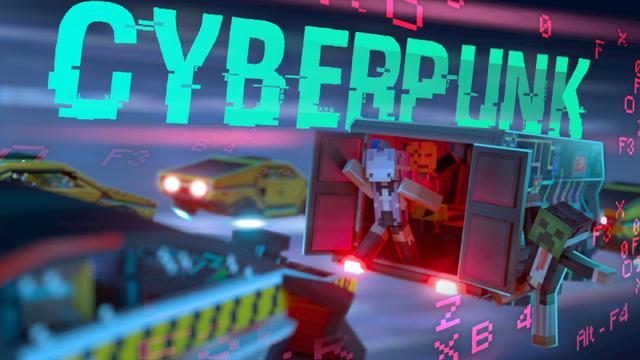 Thumbnail of the Minecraft Bedrock Marketplace product Cyberpunk created by Sapphire Studios.
