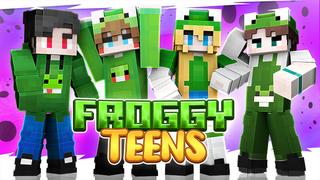 Thumbnail of the Minecraft Bedrock Marketplace product Froggy Teens created by Sapphire Studios.