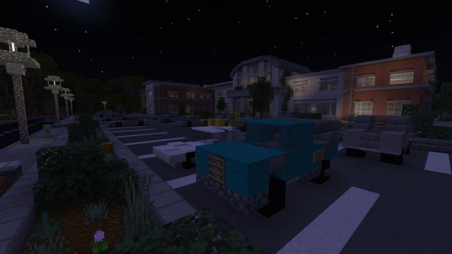 Screenshot of the Minecraft Bedrock Marketplace product Haunted High School created by Sapphire Studios.