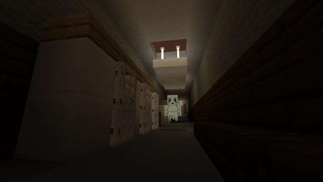 Screenshot of the Minecraft Bedrock Marketplace product Haunted High School created by Sapphire Studios.
