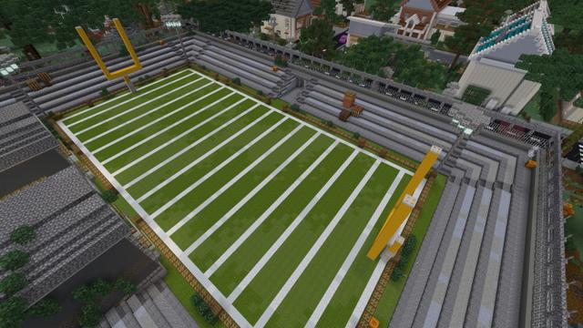 Screenshot of the Minecraft Bedrock Marketplace product Haunted High School created by Sapphire Studios.
