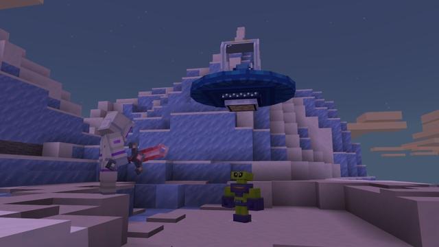 Screenshot of the Minecraft Bedrock Marketplace product Meteors Add-On created by Sapphire Studios.