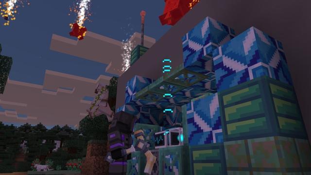Screenshot of the Minecraft Bedrock Marketplace product Meteors Add-On created by Sapphire Studios.