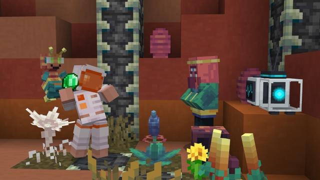 Screenshot of the Minecraft Bedrock Marketplace product Meteors Add-On created by Sapphire Studios.