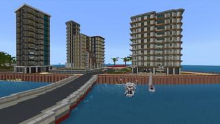 Screenshot of the Minecraft Bedrock Marketplace product MIAMI created by Sapphire Studios.