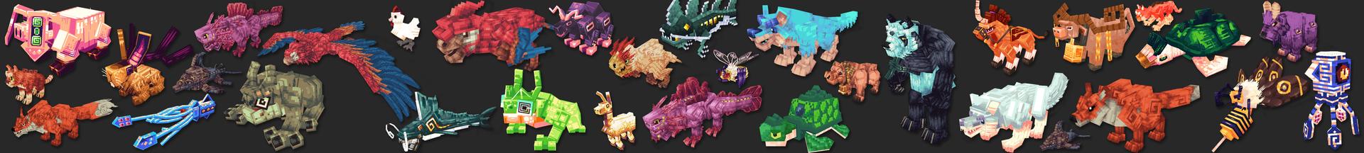 Panorama of the Minecraft Bedrock Marketplace product MOBS created by Sapphire Studios.