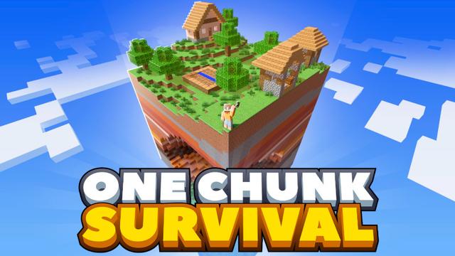Thumbnail of the Minecraft Bedrock Marketplace product One Chunk Survival created by Sapphire Studios.