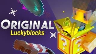 Thumbnail of the Minecraft Bedrock Marketplace product Original Lucky Blocks created by Sapphire Studios.