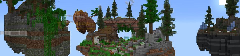 Panorama of the Minecraft Bedrock Marketplace product Original Skyblock created by Sapphire Studios.
