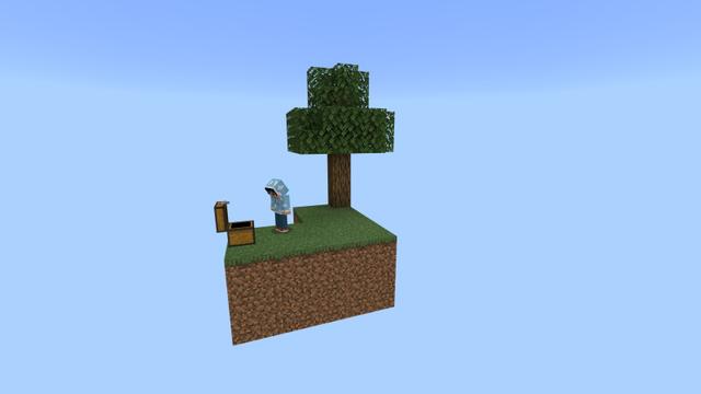 Screenshot of the Minecraft Bedrock Marketplace product Original Skyblock created by Sapphire Studios.