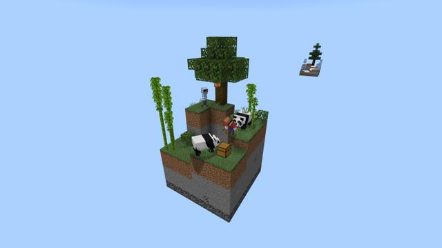 Screenshot of the Minecraft Bedrock Marketplace product Original Skyblock created by Sapphire Studios.