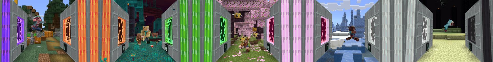 Panorama of the Minecraft Bedrock Marketplace product Portality created by Sapphire Studios.