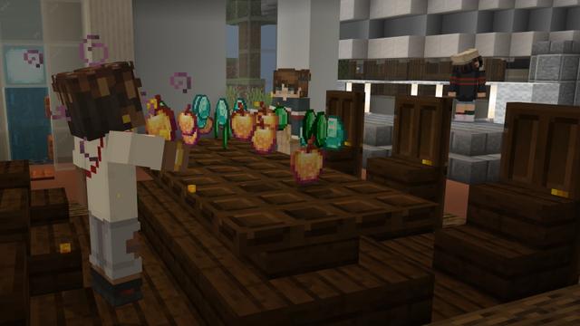 Screenshot of the Minecraft Bedrock Marketplace product Pro Redstone Millionaire created by Sapphire Studios.
