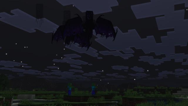 Screenshot of the Minecraft Bedrock Marketplace product Scary Add-On created by Sapphire Studios.