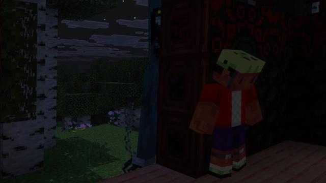 Screenshot of the Minecraft Bedrock Marketplace product Scary Add-On created by Sapphire Studios.