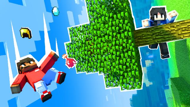 Thumbnail of the Minecraft Bedrock Marketplace product Sideways Survival created by Sapphire Studios.