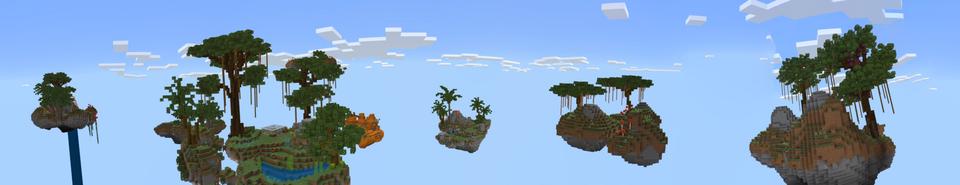 Panorama of the Minecraft Bedrock Marketplace product SkyDino created by Sapphire Studios.