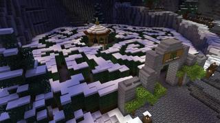 Screenshot of the Minecraft Bedrock Marketplace product Snowy Slopes created by Sapphire Studios.