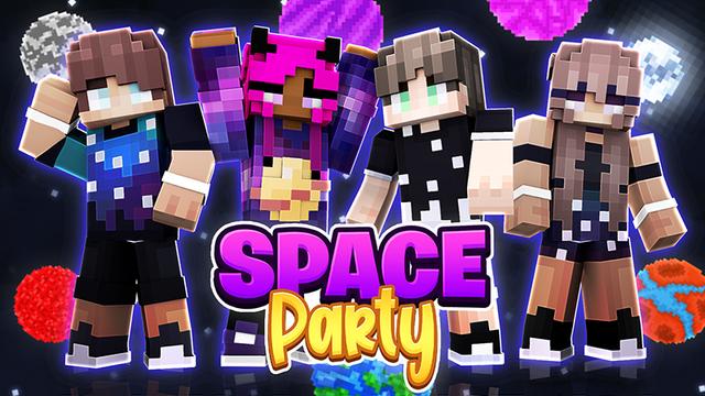 Thumbnail of the Minecraft Bedrock Marketplace product Space Party created by Sapphire Studios.