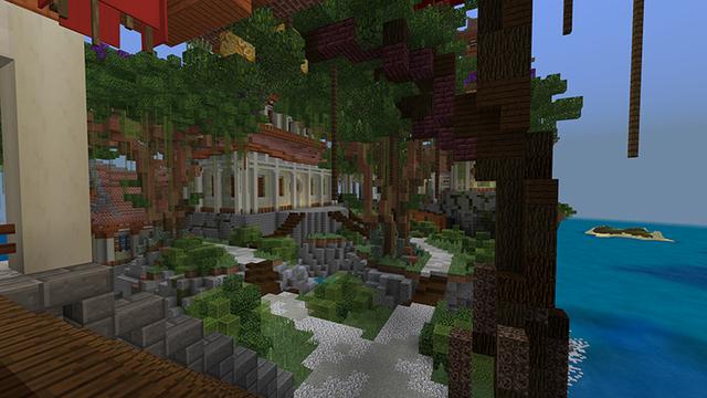 Screenshot of the Minecraft Bedrock Marketplace product The Dojo created by Sapphire Studios.