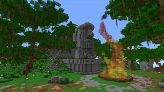 Screenshot of the Minecraft Bedrock Marketplace product Tiki Resort created by Sapphire Studios.