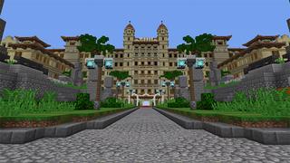 Screenshot of the Minecraft Bedrock Marketplace product Tiki Resort created by Sapphire Studios.