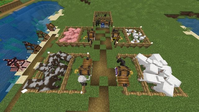 Screenshot of the Minecraft Bedrock Marketplace product Auto Farmlets created by Scai Quest.