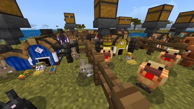 Screenshot of the Minecraft Bedrock Marketplace product Auto Farmlets created by Scai Quest.